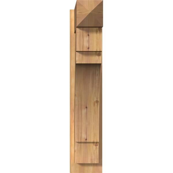 Merced Arts & Crafts Smooth Outlooker, Western Red Cedar, 7 1/2W X 26D X 38H